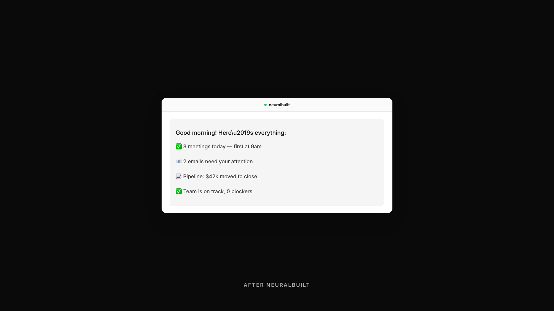 Animation showing scattered browser tabs collapsing into a single clean AI thread